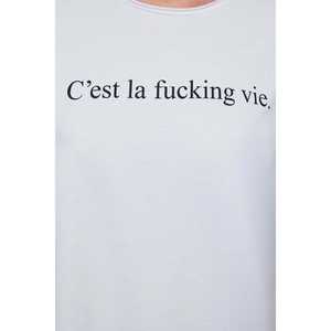 T-shirt basique avec impression de slogan - Product Image 4