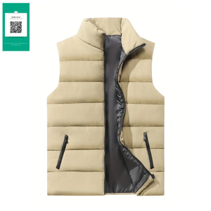 Gilet matelassé personnalisé de qualité supérieure pour hommes, veste sans manches à col montant pour la saison d'hiver, vente en gros de dernière conception de meilleure qualité - Product Image 1