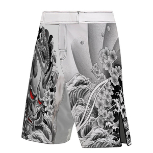 Pantalones cortos de lucha MMA personalizados de alto rendimiento que absorben la humedad estirables para cierre de velcro Desgaste de artes marciales Premium Razonable Pr - Product Image 5