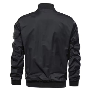 Chaqueta Bomber Urbana Informal, Chaqueta Bomber de Textura Suave para Hombre, Ajuste Suave, Cómoda y Ligera - Product Image 1