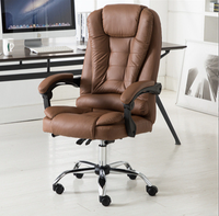 Chaise de bureau ergonomique en cuir avec repose-pieds, chaise de bureau robuste, Silla Oficina, mobilier de bureau, chaise de direction, Chaise Bureau