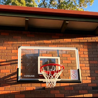 Panneau de basket-ball en verre trempé/PC sur mesure de 72 pouces avec cadre métallique et bordure en aluminium, panneau mural pour panier de basket ANBOO
