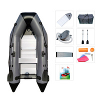 Sport Yacht épaissi HDPE bateau gonflable fond dur moteurs suspendus pêche hors-bord Durable en caoutchouc 6 personnes