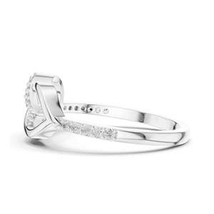 Bague élégante pour femme avec diamant de laboratoire Infinity, 0,251 CT, clarté VVS-VS EF, or 18 carats, 14 carats, 10 carats et argent 925, rose, jaune - Product Image 6