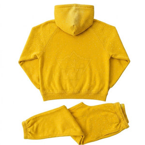 Premium <b>Rhinestone</b> Tracksuit For Men With Long Sleeve <b>Jacket</b> And Relaxed Fit Pants For Outdoor Activities - Product Image 4