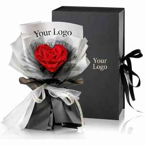 Ramo de Rosas Eternas de 9.5 x 3.8 x 13.3 Pulgadas, Flores Preservadas de Larga Duración (3-5 Años), Regalo para el Día de San Valentín - Product Image 1