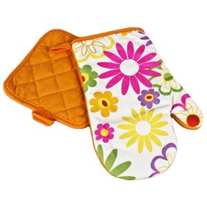 Premium Collection Fleur Imprimé Design Coton Multi Couleur Meilleur Four Mitten au Prix d'Usine en Inde - Product Image 1