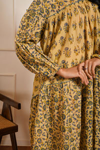 Vestido indio estampado a mano de manga larga, proveedor de fábrica de marca privada, fabricante mayorista OEM - Product Image 6