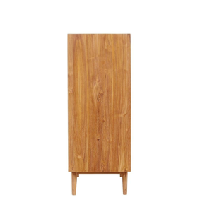 Table basse rectangulaire en teck au design minimaliste, table centrale en bois massif pour salon, style ferme - Product Image 3