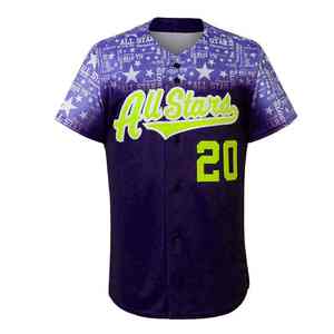 ชุดเบสบอลและซอฟต์บอลชุดฟอร์มดีไซน์ซับลิเมตมาใหม่สวมใส่สบายน้ำหนักเบา - Product Image 6