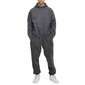 Chándales de lana de felpa francesa de alta calidad para hombre, chándales pesados personalizados para hombre, chándal cuadrado de gran tamaño, chándal holgado - Product Image 5