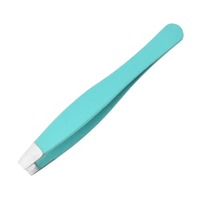 Pince à épiler professionnelle en acier inoxydable de 10 mm, durable et colorée, pour sourcils et extensions de cils (1/4 pièces)