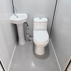 Inodoro Portátil con Asiento, Cabina de Baño Móvil para Exteriores, Inodoro Químico Prefabricado de Acero Galvanizado, Diseño Moderno, Duradero y Fácil de Instalar - Product Image 4