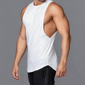 Débardeur de sport pour homme, col rond, personnalisé, vente en gros, respirant, pour l'entraînement physique - Product Image 2
