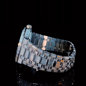 <b>Good</b> Quality Luxury Silver Gold Bling <b>Watch</b> Lab Grown Diamond Hip Hop Iced Out <b>Watch</b> Fully Diamond - Product Image 3