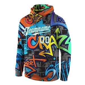 Manufacturer's Custom Puff Printing Lined Design Bulk Wholesale Cropped <b>Hoodie</b> for Men with No Pocket Strings Cut Edge Raw Hem - Product Image 2