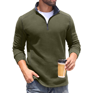 Sudadera de Manga Larga con Cierre de Cremallera de Alta Calidad, Transpirable, de Corte Regular, Ligera y Moderna - Product Image 4