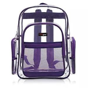 Clear <b>Backpack</b> Wholesale <b>School</b> <b>Backpack</b> for Custom Logo Clear Plastic <b>Backpack</b> Made in Vietnam - Product Image 2