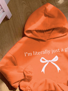 Sudadera con capucha informal con cuello redondo personalizada, nuevo estilo, cómoda, holgada, tela de rizo, Jersey de invierno de talla XL, sudaderas con capucha navideñas para niños - Product Image 4