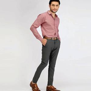 2023, venta al por mayor, camisas de moda, camisa de manga larga personalizada OEM para hombre, camisa informal de algodón a cuadros para hombre - Product Image 4
