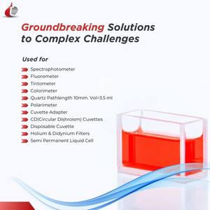 Cubeta de Cuarzo de Alta Claridad TECHINSTRO de 4 Lados, Capacidad de 3.5 ml, Tamaño Personalizado, Celda Óptica de Precisión para Laboratorio - Product Image 4