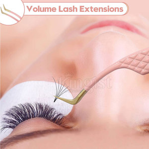 Pinzas para Pestañas Delgadas con Borde Preciso para Extensiones de Pestañas, Pinzas para Pestañas Listas para Usar - Product Image 6