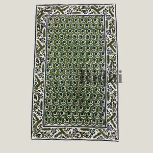 Basil <b>Green</b> Waffle Cotton Kitchen <b>Towel</b>, Handmade Block Printed Quick Dry, Absorbent & Soft Fabric <b>Towel</b> for Kitchen - Product Image 2