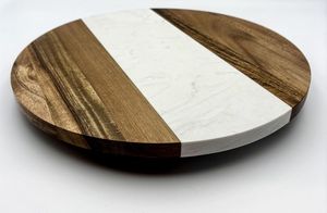Posavasos de marbal artesanal, posavasos de madera de mármol para el hogar, oficina o casa de hotel, calentamiento para uso en la mesa, tazas y bebidas con estilo - Product Image 2