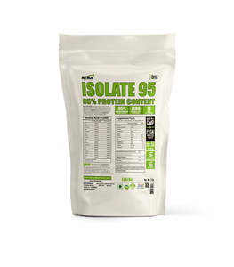 10lbs Whey Protein Isolate 95% Powder Zero Carb and Fat con enzimas digestivas para adultos - Product Image 1