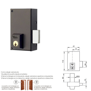 Cerradura Derecha Yale 56-c/hp/60/ - Product Image 2