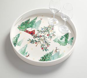 Nouveaux articles de haute qualité en gros plateaux en laque plateau décoratif de Noël pour la décoration intérieure fait à la main au Viet Nam - Product Image 2