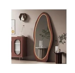 Wholesale Functional Wooden Floor Standing <b>Mirror</b> Frame with a Sturdy Base for Stability and a Polished Wooden Finished - Product Image 4