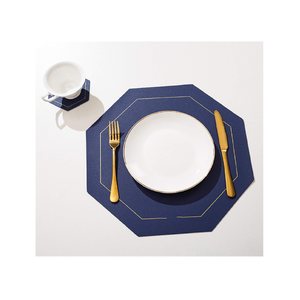 Classic Style <b>Leather</b> Dining Table Mats Kitchen <b>Placemats</b> with Sale for Dining Table - Product Image 4