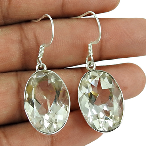 Pendientes colgantes con forma de piedra ovalada de piedras preciosas de Aventurina verde Natural de Plata de Ley 925 de nuevo diseño más vendido para mujeres y niñas - Product Image 3