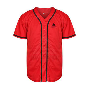 Venta Directa de Fábrica, Jersey de Béisbol Transpirable de Secado Rápido, Manga Corta, Nuevo Estilo, Ropa Deportiva para Hombre, 100% Poliéster - Product Image 2
