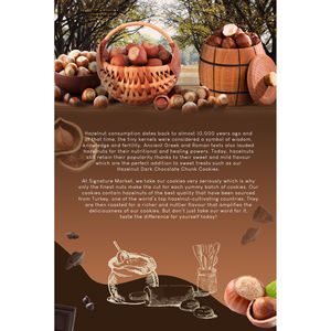 Biscuits ronds à la noisette et au chocolat noir Signature Market (150g) en sachet - Sans produits laitiers ni œufs - Product Image 2