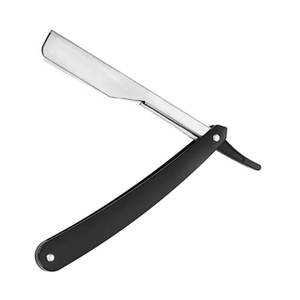 Professional Plastic Handle Barber Hair <b>Shaving</b> Razor Straight Edge Folding Knife Men Cut Throat Razor - Product Image 5