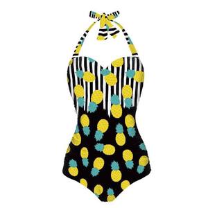 ชุดบิกินี่ลายผ้าย่นสำหรับผู้หญิงทันสมัยมีสายรัดปรับได้และชุดว่ายน้ำ2ชิ้นแบบยืดหยุ่นมีพื้นผิวพิมพ์ลายสัตว์ - Product Image 2