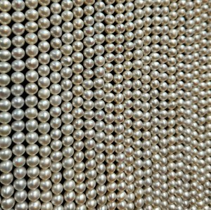 Cadena de Perlas de Arroz Blancas Naturales, Calidad Superior India, Sin Tratar, Artesanía Fina, Estilo Boutique - Product Image 4