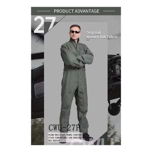Custom Mechanic Coverall Fr Fire Resistant Clothing 1 Piece Flight Suit Flame Retardants Welder <b>Work</b> Safety Jumpsuit - Product Image 3