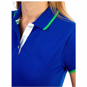 เสื้อโปโลผู้หญิงสีพื้นราคาดีที่สุด รับทำโลโก้ตามสั่ง เสื้อยืดโปโลผู้หญิงแบบเรียบ บริการ OEM ปี 2026 - Product Image 4