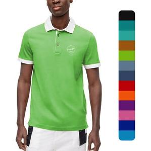 100% coton biologique hommes personnalisé pour polos été doux Long tissu tricoté de haute qualité avec Logo brodé meilleur prix - Product Image 2
