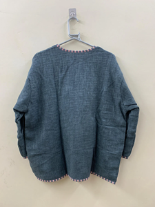 Cotton Kimono Jacket <b>Cardigan</b> Vintage Kimono Bohemian Jacket Christmas Gift Short Kimono Coat Gift For Her Bikini Cover Up Top - Product Image 2