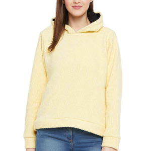 Pull à capuche tricoté léger avec logo personnalisé pour les femmes col à capuche d'hiver fabriqué au Pakistan en vente - Product Image 1