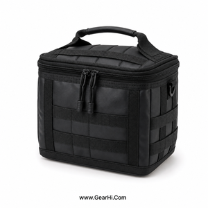 Sangle de remorquage robuste en nylon renforcé résistant à l'eau, avec mousqueton, bloc de récupération, sac de rangement utilitaire pour véhicule avec fermeture éclair - Product Image 1