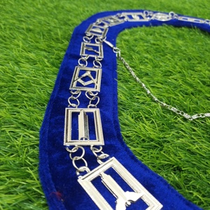 CHAÎNE EN MÉTAL MAISON BLEUE COLLIER MAÇON - Product Image 3