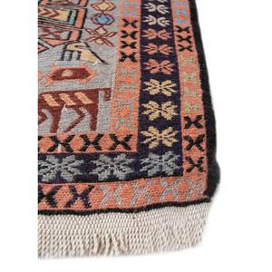 Alfombra Kiaan de Lana y Seda Anudada a Mano Pae-5267 con Estampado Animal Rojo y Naranja para Decoración de Sala de Estar, Tamaño 9x12 - Product Image 4