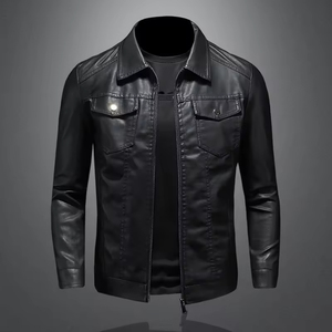 Nouvelle Veste en Cuir pour Homme 2026 de Haute Qualité, Veste en Cuir de Mouton à Revers pour Jeunes Hommes, Meilleures Vestes en Cuir de Haute Qualité pour Hommes - Product Image 2
