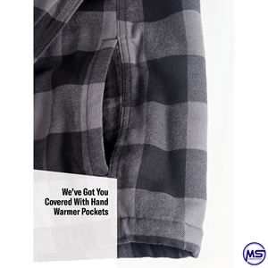 Chaqueta de franela de manga larga para hombre, Material de franela con estampado de logotipo personalizado de alta calidad, 2022 - Product Image 6