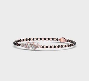 Aurelia Grace Kada สร้อยข้อมือผู้หญิง14KT สีเหลืองสีขาวโรสโกลด์พร้อมด้วยเพชรที่ปลูกในห้องทดลองชุบโรเดียม - Product Image 1